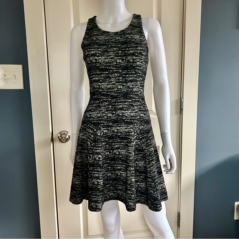 Banana Republic Abstract Racerback Drop Waist Fit and Flare Mini Dress